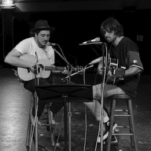 Marcus Mumford and Justin Hayward-Young