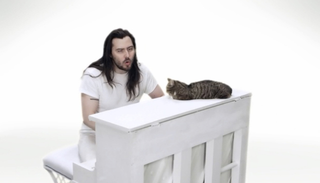 Andrew W.K. and Internet Cat Lil Bub