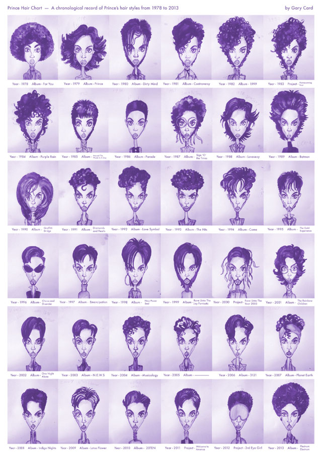 Prince hairstyles chart