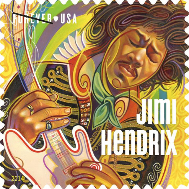 Jimi Hendrix stamp