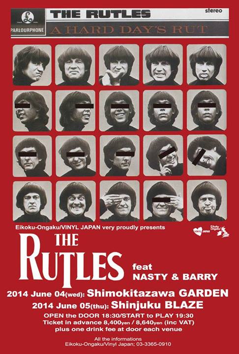英国音楽/VINYL JAPAN very proudly presents【THE RUTLES】feat NASTY & BARRY