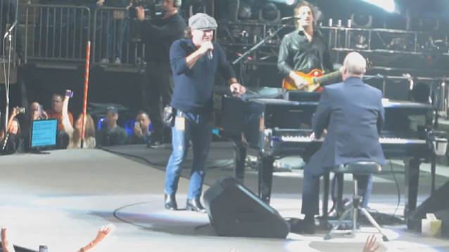 Billy Joel and Brian Johnson