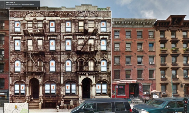 Led Zeppelin - Physical Graffiti - Google Street View