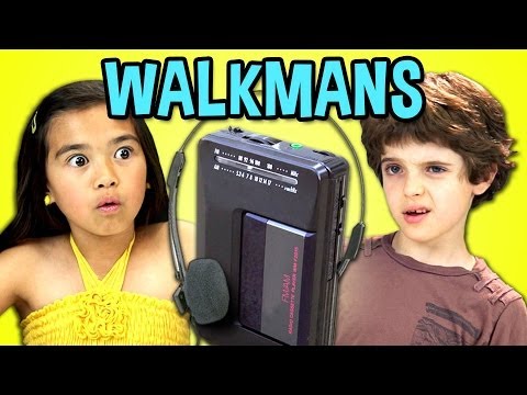 KIDS REACT TO WALKMANS (Portable Cassette Players) - TheFineBros