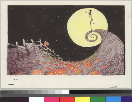 『ナイトメア…』のストーリーボード(C) 2014 Tim Burton