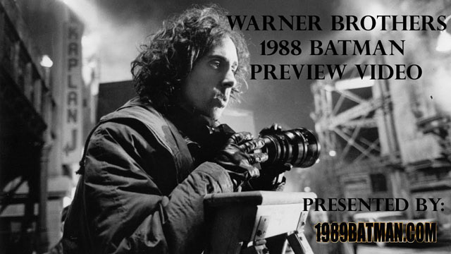 Warner Brothers 1988 Batman Preview Video RARE Making Of 1989