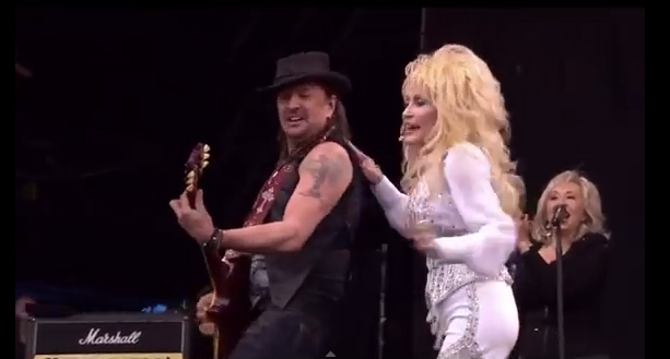 Richie Sambora and Dolly Parton