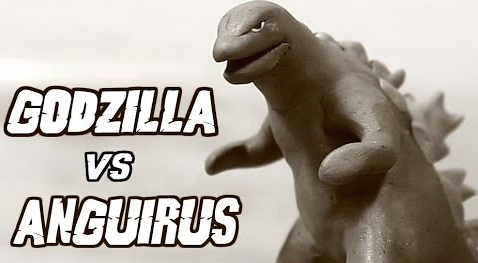 Godzilla vs Anguirus | Kaiju Claymation Fight