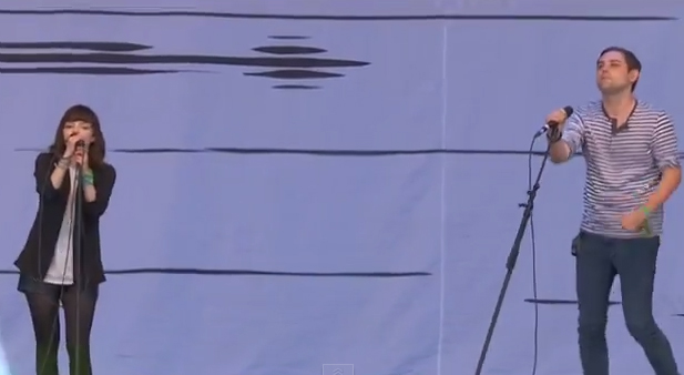 Chvrches and James Graham from The Twilight Sad