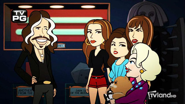 Steven Tyler - animated on Hot In Cleveland