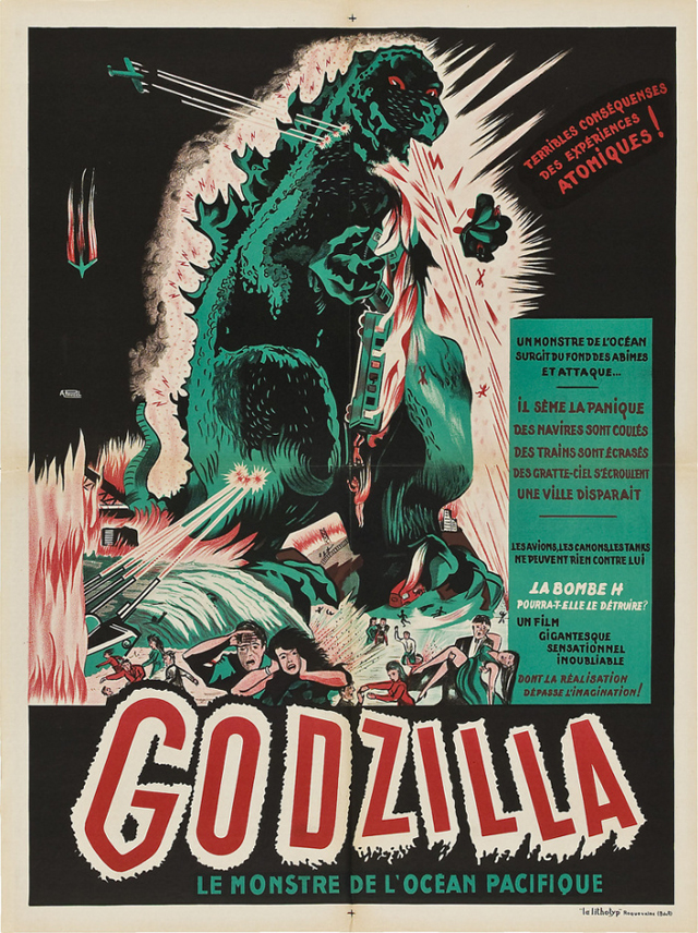 French release poster for the original Godzilla