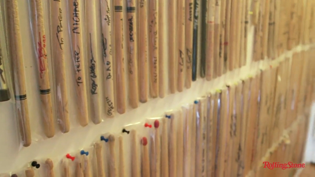 World's Largest Autographed Drumstick Collection