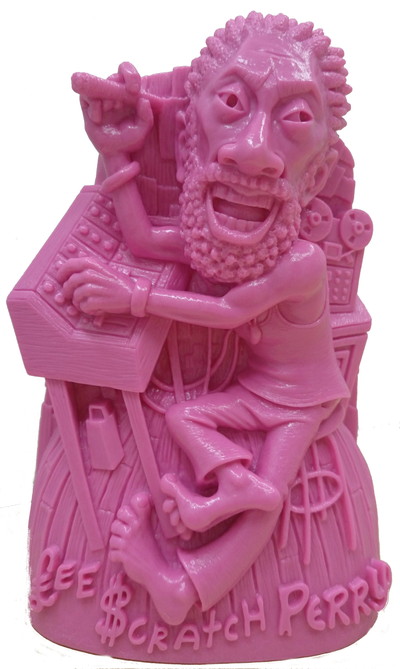 リー・スクラッチ・ペリー・ソフトビニール人形The Mighty Upsetter バージョン (ピンク)