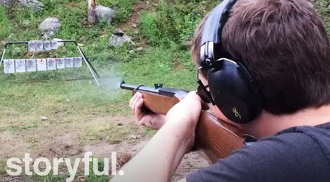 Playing The Star-Spangled Banner with a Gun
