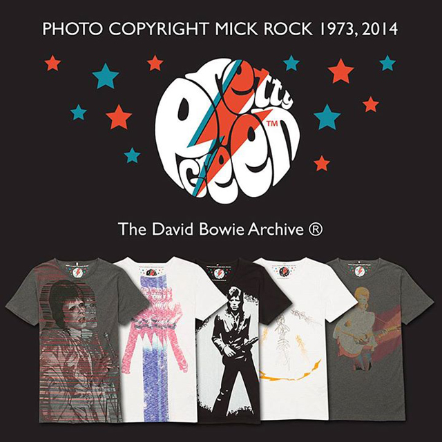 The Pretty Green Mick Rock David Bowie T-shirt collection