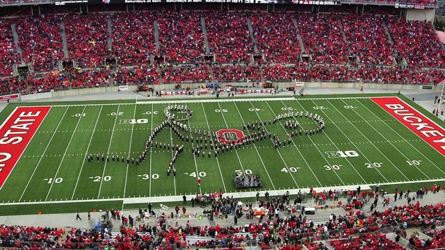The Ohio State Marching Band Oct. 18 halftime show: Classic Rock