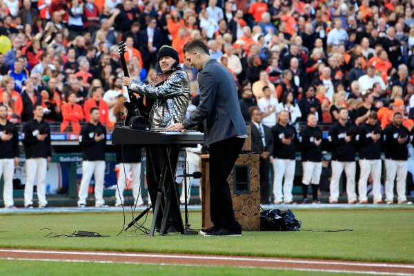 Carlos Santana and son Salvador