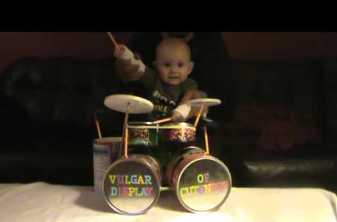 8 Month Old Wyatt plays Pantera