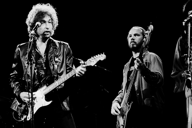 Tim Drummond and Bob Dylan