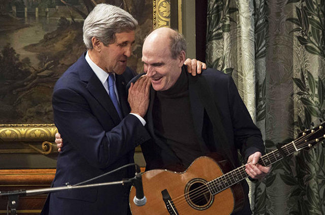 James Taylor and John Kerry