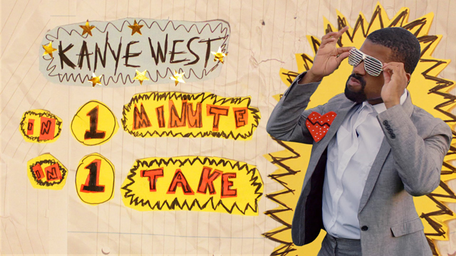 Kanye West in one minute, in one take