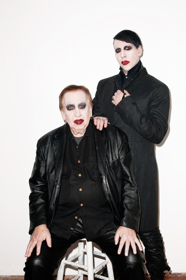 Marilyn Manson with his dad