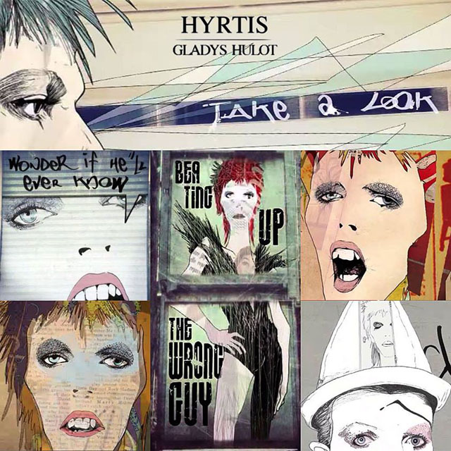 David Bowie - Life on Mars? New cover by Hyrtis (Gladys Hulot) - Street art and musical saw