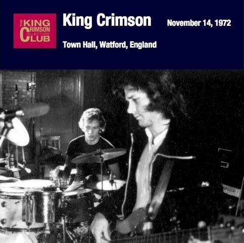 King Crimson / Town Hal, Watford, England, November 14, 1972