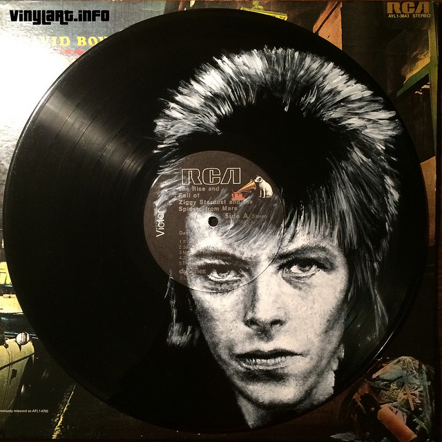David Bowie Vinyl Art by Daniel Edlen