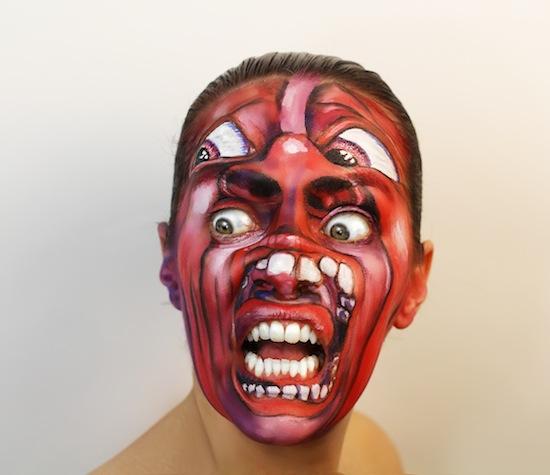 ALBUM COVER FACE PAINT : King Crimson / In The Court Of The Crimson King