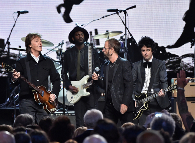Paul McCartney, Gary Clark Jr., Ringo Starr and Billy Joe Armstrong