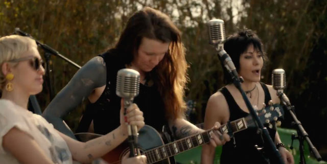 Against Me!'s Laura Jane Grace, Joan Jett, and Miley Cyrus