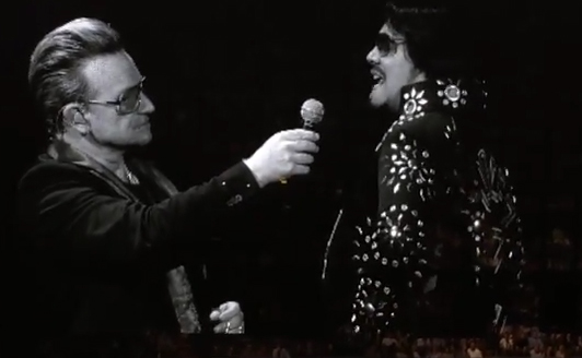 U2 - Bono and Elvis!