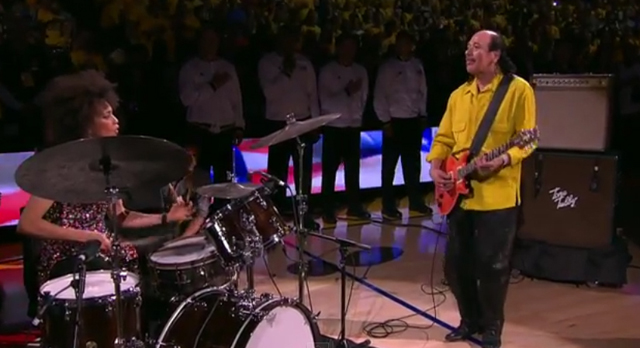 Carlos Santana and Cindy Blackman