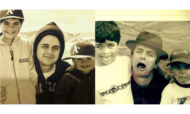 Billie Joe Armstrong and his sons