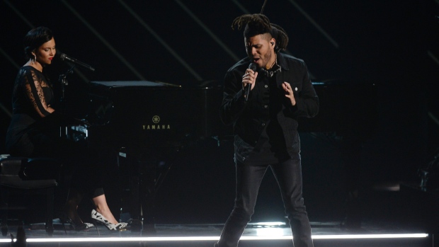 The Weeknd and Alicia Keys