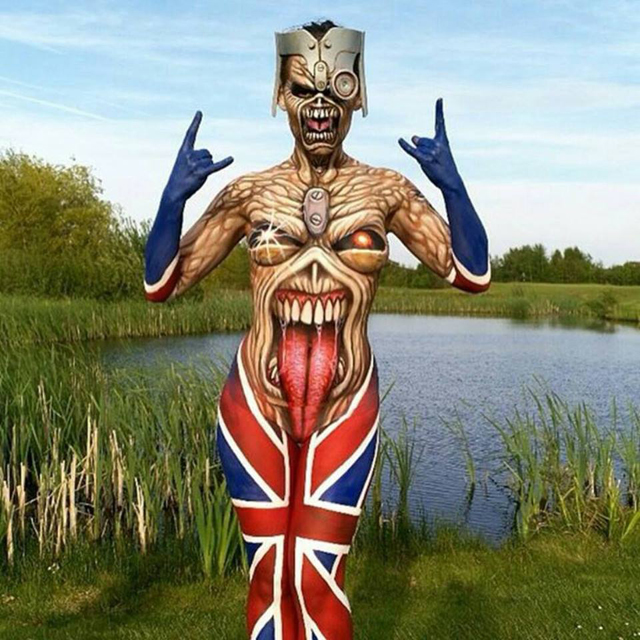 Iron Maiden Eddie Body Paint
