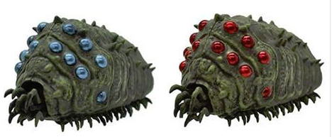 風の谷のナウシカ プルバックコレクション 王蟲 穏やかな碧 & 怒りの紅