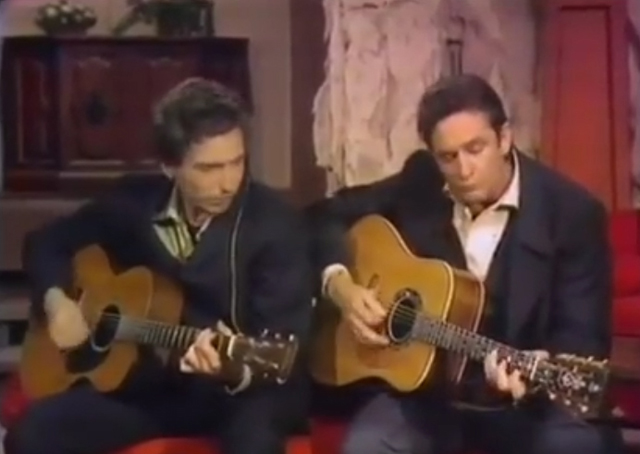Bob Dylan and Johnny Cash