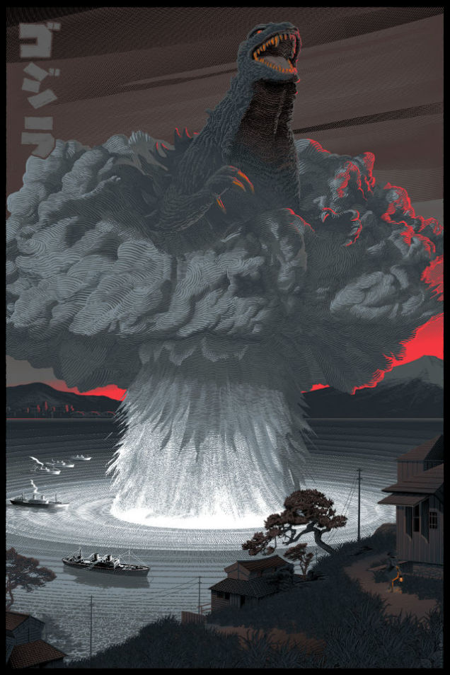 Godzilla - officially licensed posters by Laurent Durieux