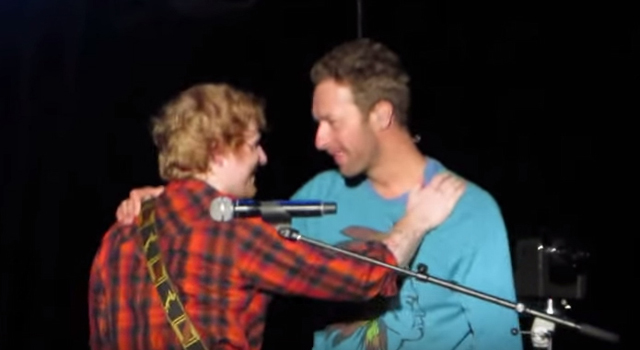 Ed Sheeran and Chris Martin