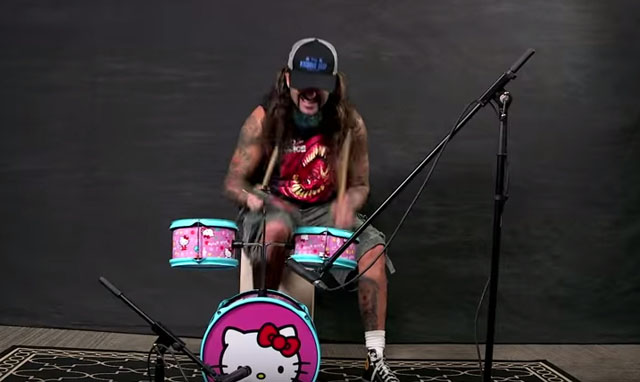 Mike Portnoy: 'Name That Tune' on Hello Kitty Drum Kit