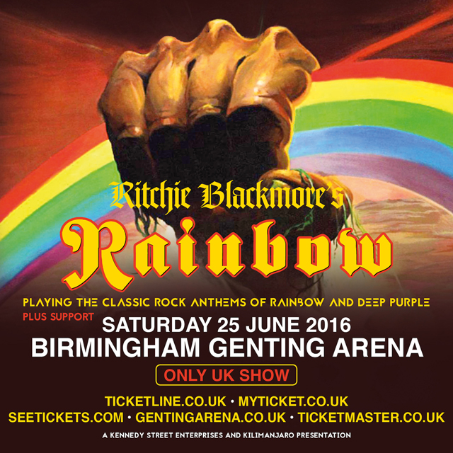 Ritchie Blackmore's Rainbow - June 25 2016 at the Genting Arena in Birmingham