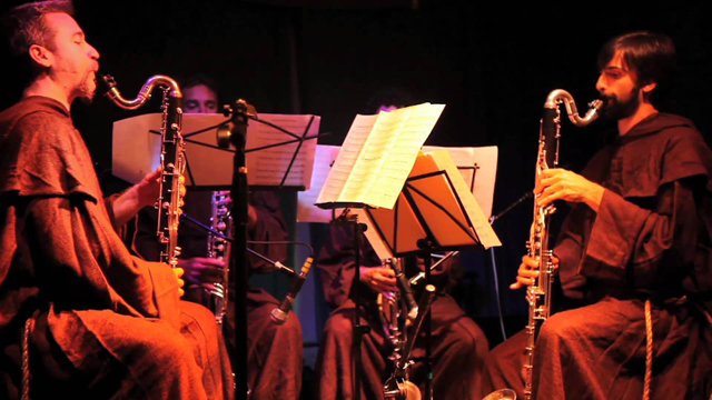 Hallowed Be Thy Name: bass clarinet quartet and vocals