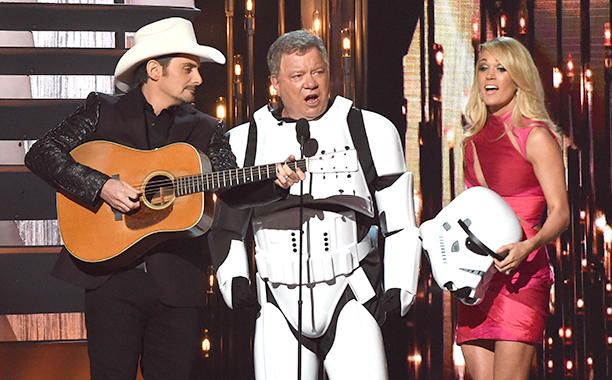 William Shatner, Brad Paisley, Carrie Underwood