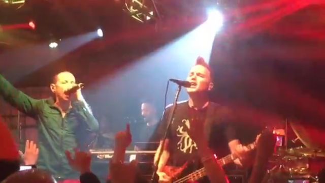 Linkin Park with Mark Hoppus (Blink 182) and Adrian Young (No Doubt)