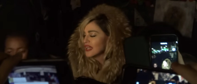 Madonna at Place de la République, Paris]