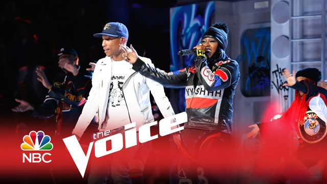 Missy Elliott and Pharell Williams - The Voice 2015