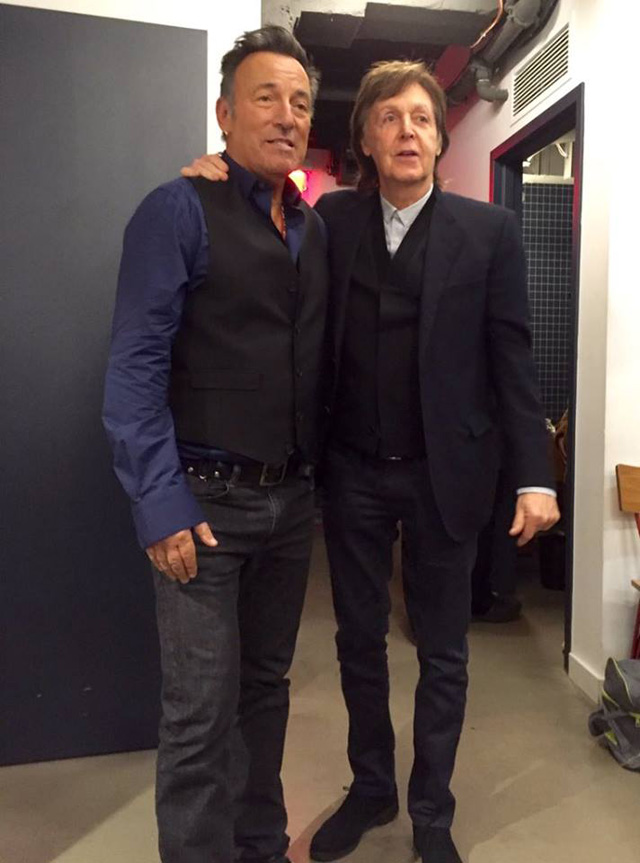 Bruce Springsteen and Paul McCartney - Saturday Night Live - Backstage pre-show