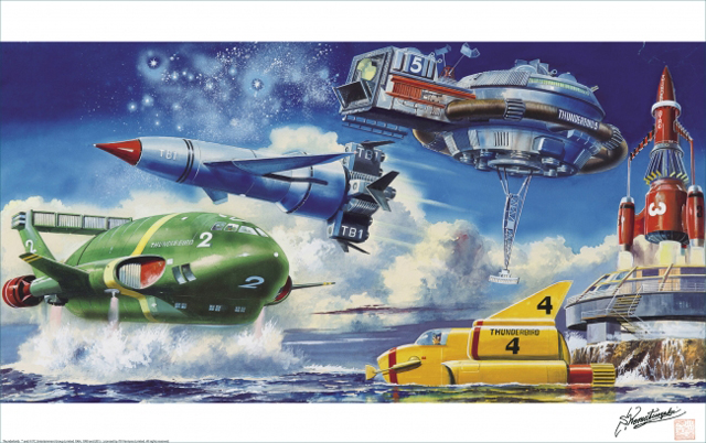 キャンバスARTS サンダーバード小松崎茂画伯作画